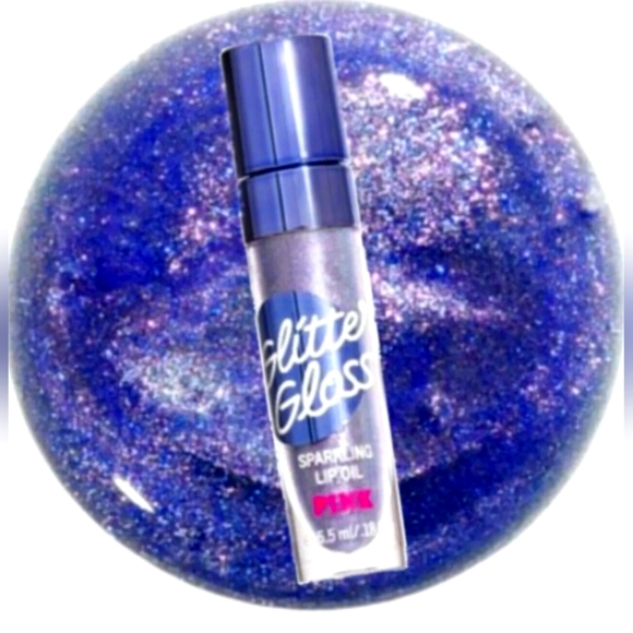 VICTORIA'S SECRET PINK GLITTER GLOSS SPARKLING LIP OIL in "RASPBERRY" NEW - Picture 1 of 5